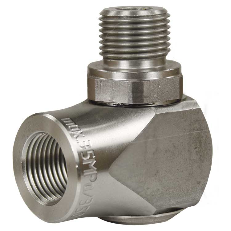 ST-320 3/8´IG : 3/8´AG Edelstahl 400 bar DN06