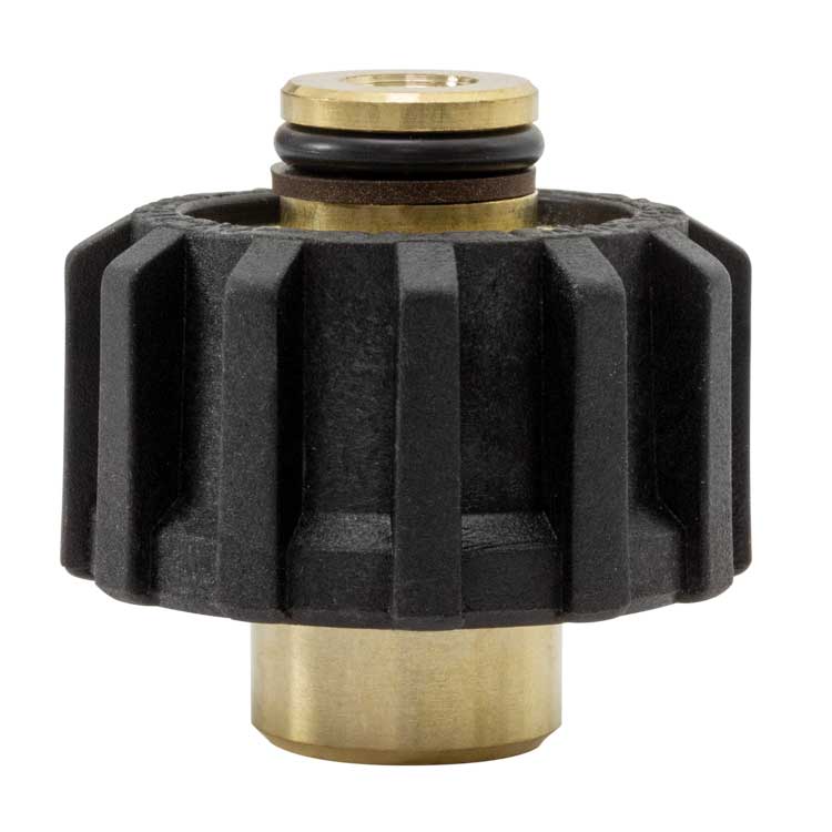 M22x1,5 IG : 1/4´IG Handverschraubung Messing lang