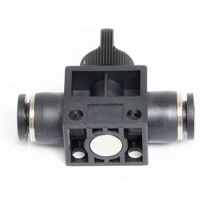 Kunststoffverbindung mit Ventil für Schlauch 8x5mm