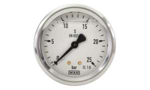 Manometer 63 mm 0-25 bar 1/4´AG Edelstahl WIKA