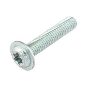 Schraube abgeflachter Halbrundkopf und Bund M8x16