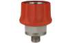 ST-45 600 bar 1/4´AG Kupplung Edelstahl rot